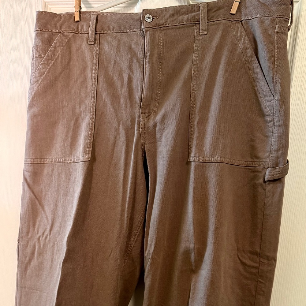 American Eagle wide leg brown/tan jeans